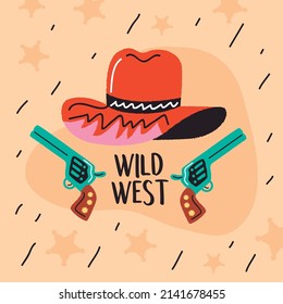 Wild-West-Gewehre und Hutdooddel