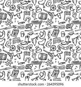 Wild West Hand Drawn Seamless
