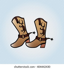 wild west icon  design 