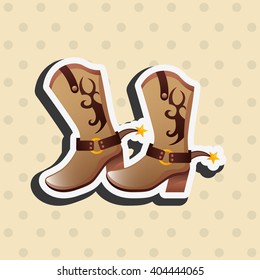wild west icon  design 
