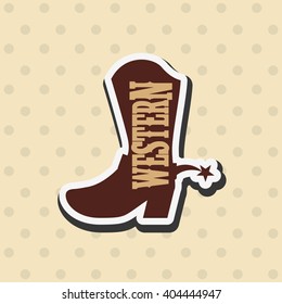 wild west icon  design 