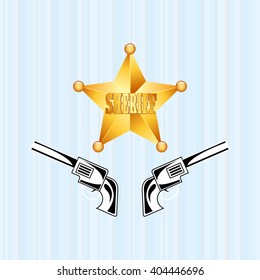 wild west icon  design 