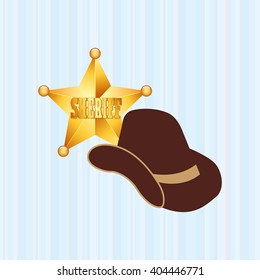 wild west icon  design 