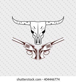 wild west icon  design 