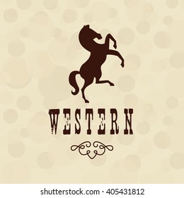 wild west icon  design 
