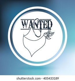 wild west icon  design 
