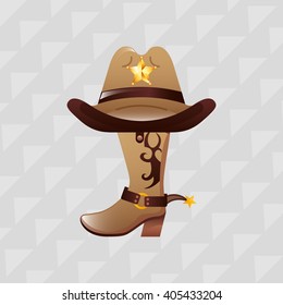 wild west icon  design 