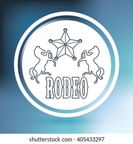 wild west icon  design 