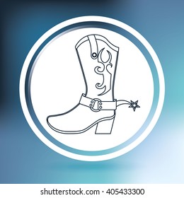 wild west icon  design 