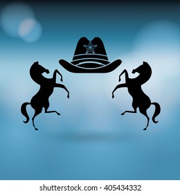 wild west icon  design 