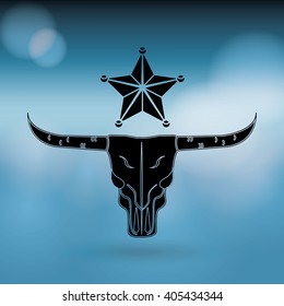 wild west icon  design 