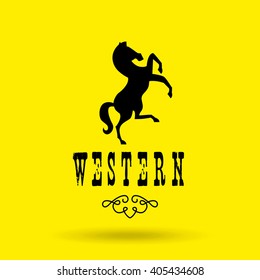 wild west icon  design 