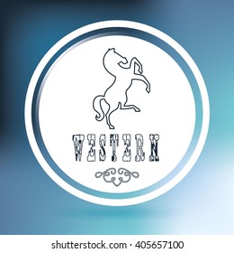 wild west icon  design 