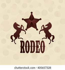wild west icon  design 