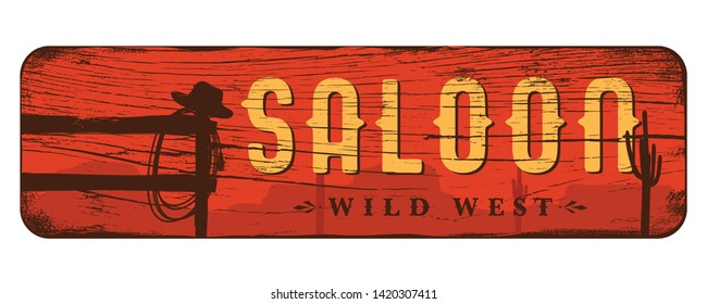 Wild west landscape background, Vector Illustration