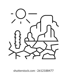 wild west line icon vector. wild west sign. isolated contour symbol black illustration