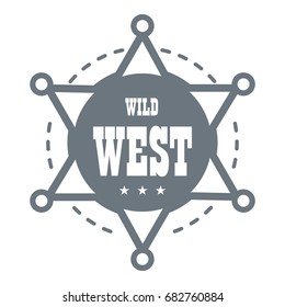 Wild West Logo. Simple Illustration Of Wild West Vector Logo For Web Design
