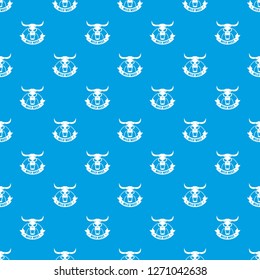 Wild west pattern vector seamless blue repeat for any use