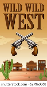Wild West poster scene