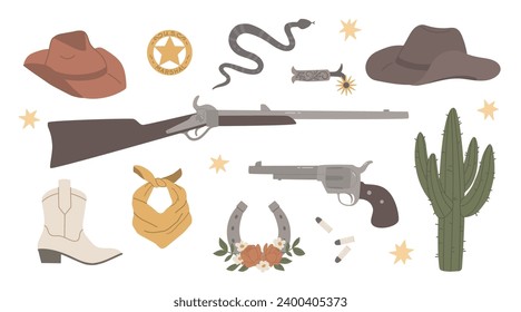 Wild West mit Cowboys Elementen