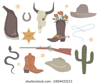 Wild West mit Cowboys Elementen