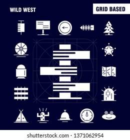 Wild West Solid Glyph Icon for Web, Print and Mobile UX/UI Kit. Such as: Landscape, Montana, Mountain, Mountains, Wild, Flower, West Wild, Pictogram Pack. - Vector