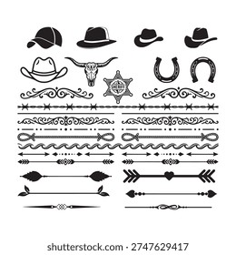 Wild West Vector Elements Collection
