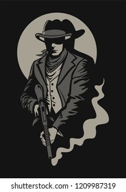 Wild West vector illustration