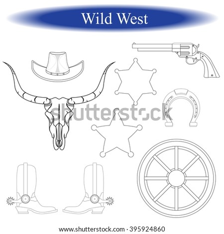 Wild West. Vector illustration