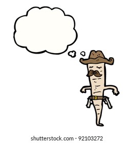 wild west vegetable cartoon