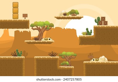 Wild West Video Game Tile Set
