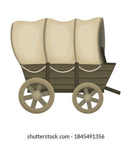 Wild West Wagon Cartoon Vector Iconcartoon Stock Vector (Royalty Free ...