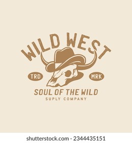 Wild West Western Cowboy Vector Logo 