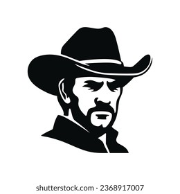 Wild Western Black Color Vector