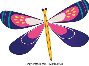 Wild wildlife forest butterfly isolated on white, icon cartoon vector illustration. Living nature animal moth insect. Outdoor silkworm up close, beautiful woodland flight papillon life.