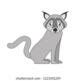 wild wolf animal icon