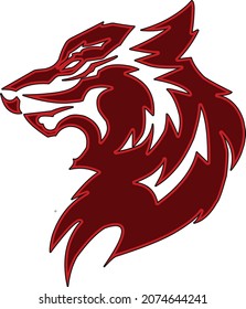 wild wolf logo for esport team