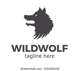 Wolf Face Logo Emblem Template Mascot Stock Vector (Royalty Free) 278866547