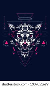 Wild Wolf Sacred Geometry 