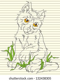 Wild wolf. Vector Graphics