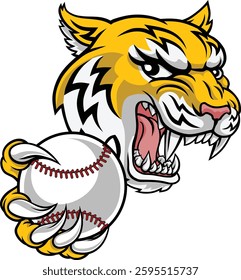 A wildcat or bobcat lynx bobcats wildcats sports team baseball ball mascot