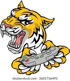 A wildcat or bobcat lynx bobcats wildcats sports team gamer mascot