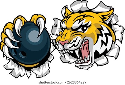 A wildcat or bobcat lynx bobcats wildcats sports team bowling ball mascot
