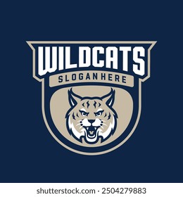 WILDCAT CARTOON MASCOT LOGO TEMPLATE