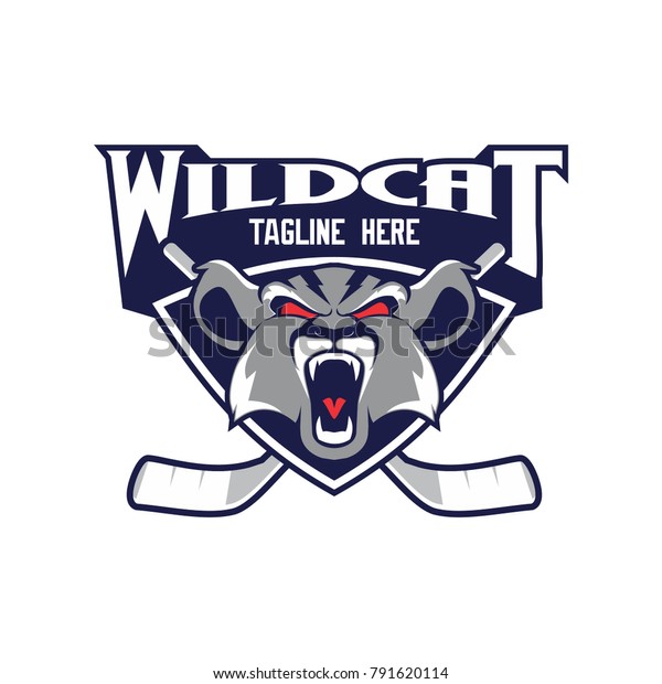 Wildcat Head Vector Hockey Logo Stock Vector (Royalty Free) 791620114 ...