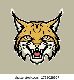 wildcat mascot logo illustration vector design template simple and modern style eps 10