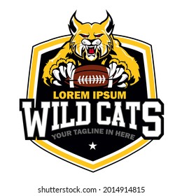 wildcat sport logo in vector