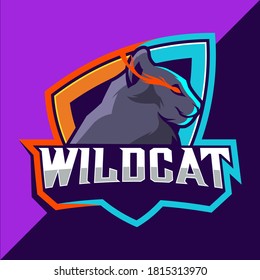 wildcats mascot esport logo design