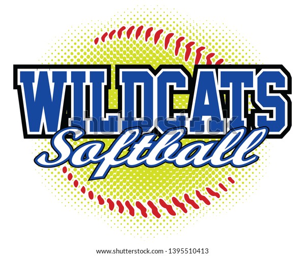 Wildcats Softball Design is a wildcats\
mascot design template that includes team text and a stylized\
softball graphic in the background. Great for team or school\
t-shirts, promotions and\
advertising.