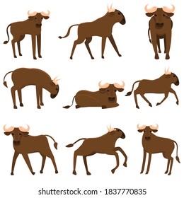 Beste Symbole gesetzt. Cartoon-Set von wildesten Vektorsymbol für Webdesign